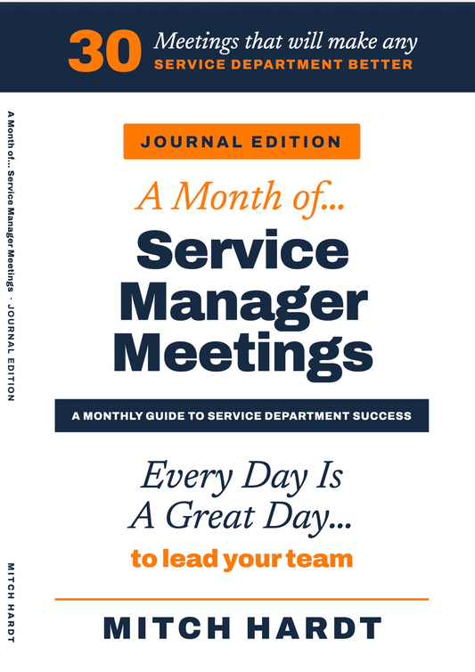 Service Manager Meetings - Journal Edition