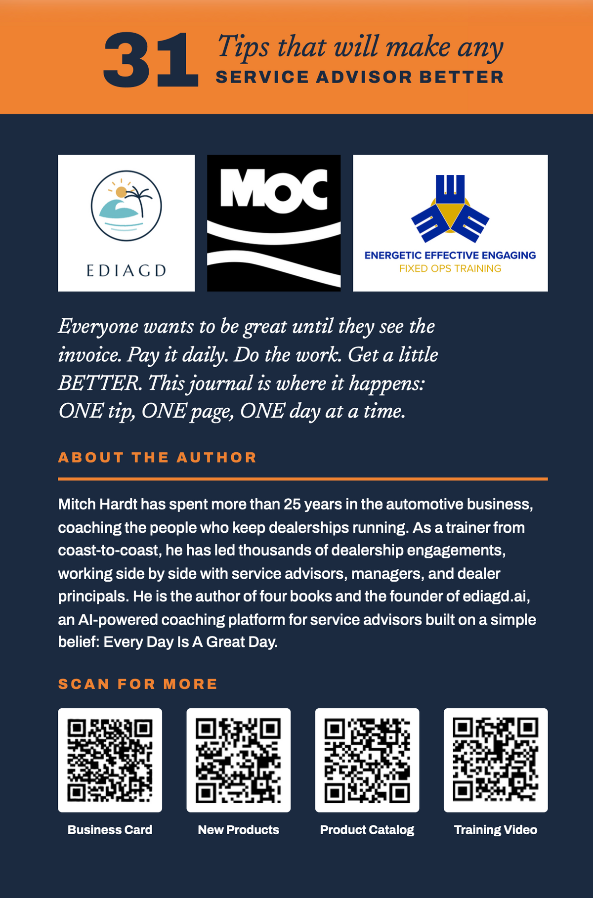 Service Advisor Tips Journal Edition